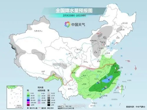 2023年来最强雨雪上线：北方下雪、南方暴雨