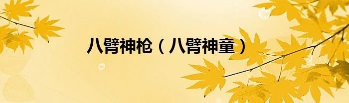 八臂神枪（八臂神童）