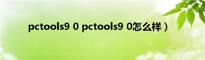pctools9 0 pctools9 0怎么样）