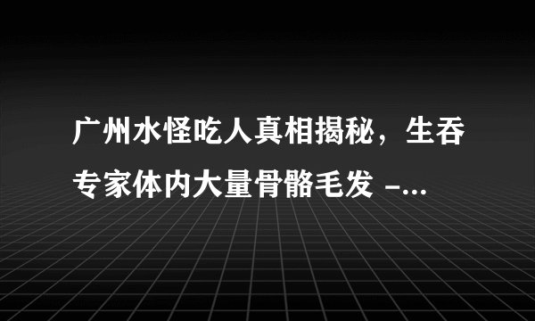 广州水怪吃人真相揭秘，生吞专家体内大量骨骼毛发 - 飞外网