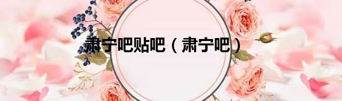 肃宁吧贴吧（肃宁吧）