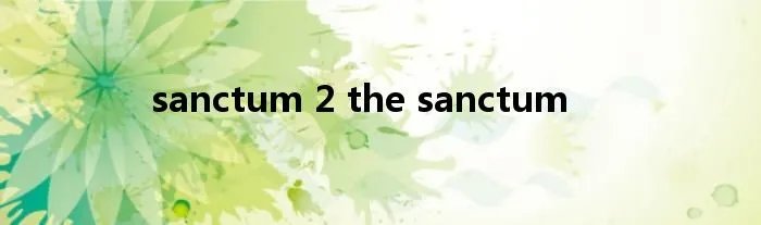 sanctum 2 the sanctum