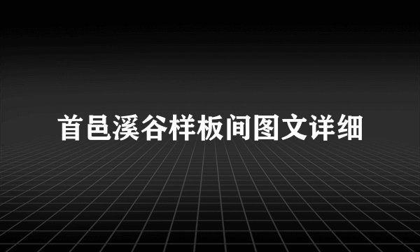 首邑溪谷样板间图文详细