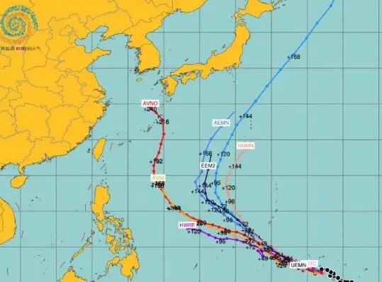2021最新3号台风动向最新消息 台风彩云基未来路径趋势预测图(最新)