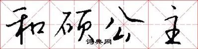 和硕公主