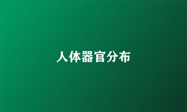 人体器官分布