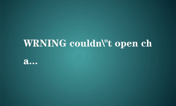 WRNING couldn\