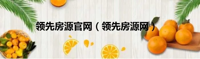 领先房源官网（领先房源网）
