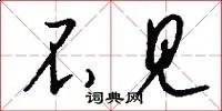 不见