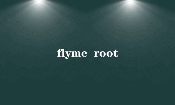 flyme  root