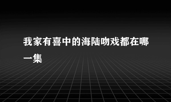 我家有喜中的海陆吻戏都在哪一集