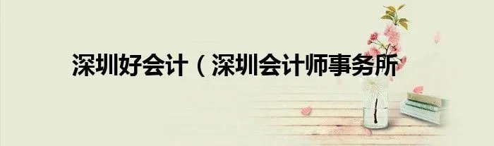 深圳好会计（深圳会计师事务所