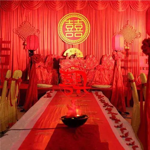 中式婚礼布置效果图 8种物品打造热闹喜庆婚礼