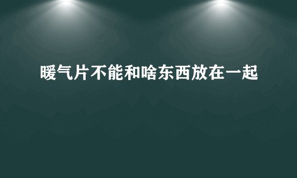 暖气片不能和啥东西放在一起