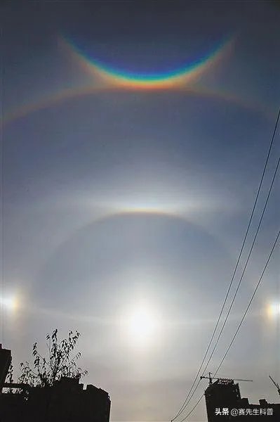 请问吉林天空出现三个太阳,怎么解释!有什么科学依据吗?
