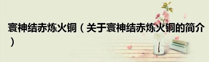 寰神结赤炼火铜（关于寰神结赤炼火铜的简介）