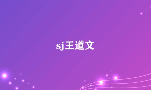 sj王道文