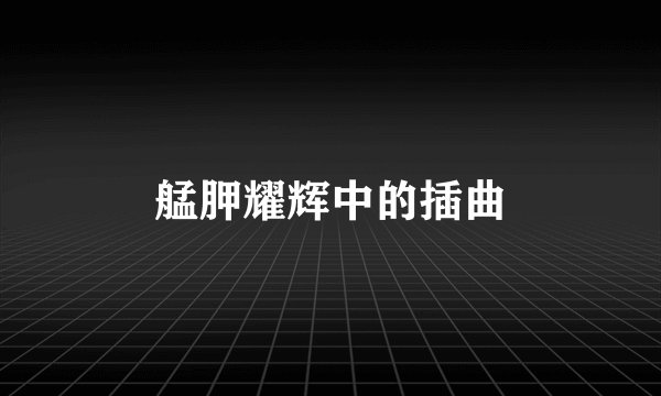 艋胛耀辉中的插曲