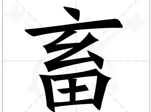畜组词和拼音