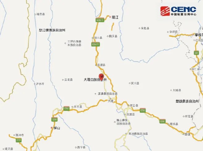 大理3.4级地震最新动态 云南1年内发生3级以上地震51次
