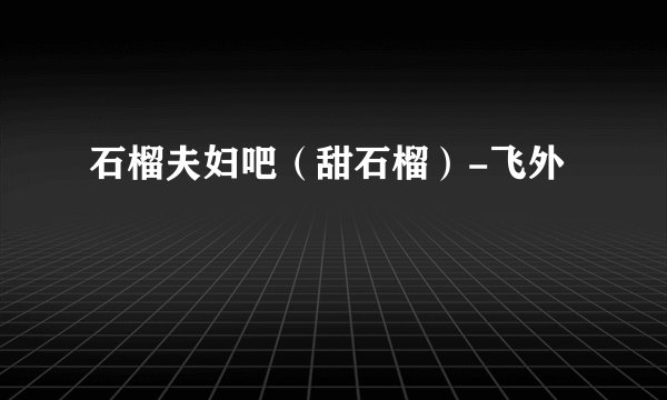 石榴夫妇吧（甜石榴）-飞外