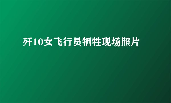 歼10女飞行员牺牲现场照片