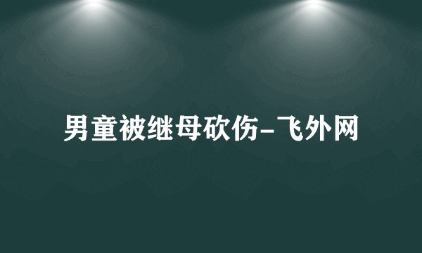 男童被继母砍伤-飞外网