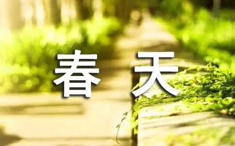 赞美春天的诗句