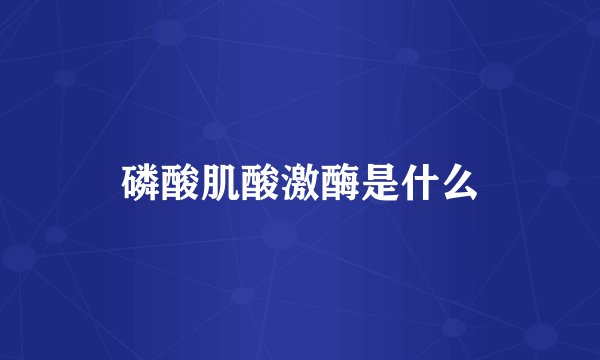 磷酸肌酸激酶是什么