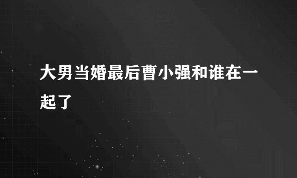 大男当婚最后曹小强和谁在一起了