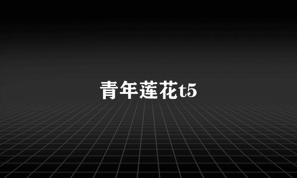 青年莲花t5