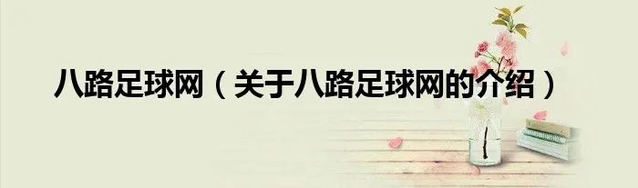 八路足球网（关于八路足球网的介绍）