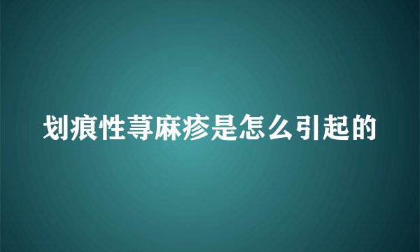 划痕性荨麻疹是怎么引起的