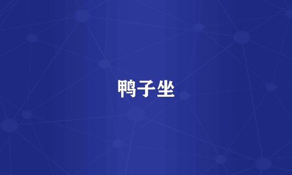鸭子坐