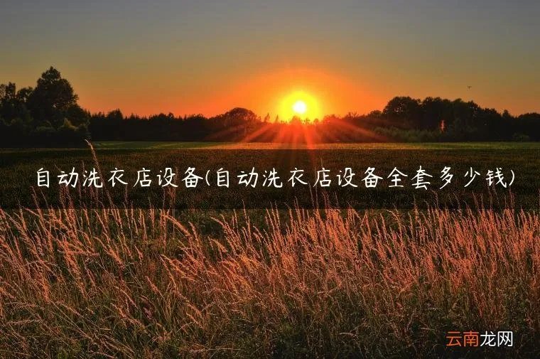 自动洗衣店设备全套多少钱 自动洗衣店设备