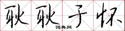 耿耿于怀