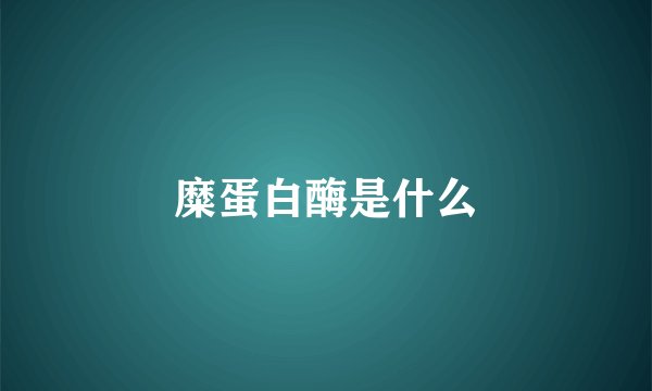 糜蛋白酶是什么
