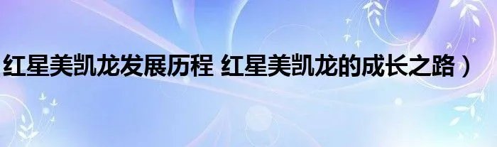红星美凯龙发展历程 红星美凯龙的成长之路）
