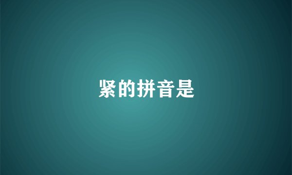 紧的拼音是