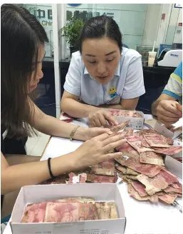 10万现金被水泡发挽回多少?