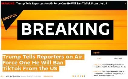 特朗普将禁止TikTok在美国运营 特朗普禁TikTok运营