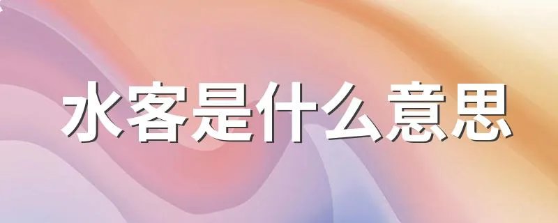 水客是什么意思 水客的含义