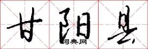 甘阳县