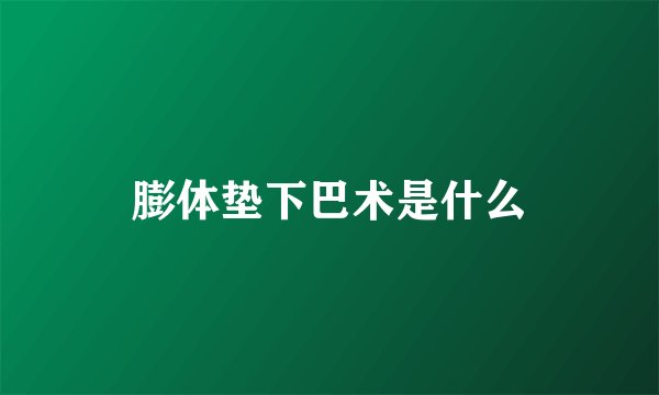 膨体垫下巴术是什么