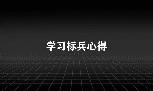 学习标兵心得