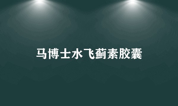 马博士水飞蓟素胶囊