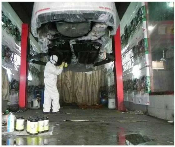 汽车底盘装甲怎么做的 汽车底盘装甲详细施工步骤教程(图)