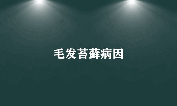 毛发苔藓病因