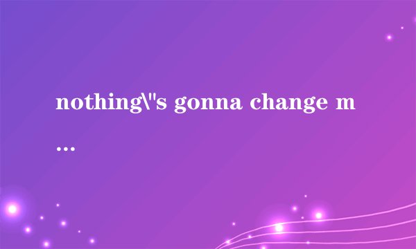 nothing\