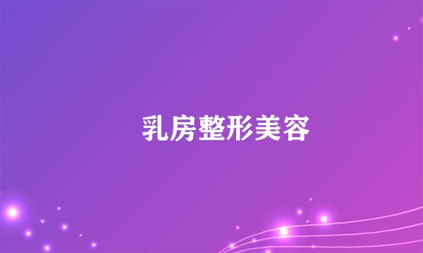 ​乳房整形美容